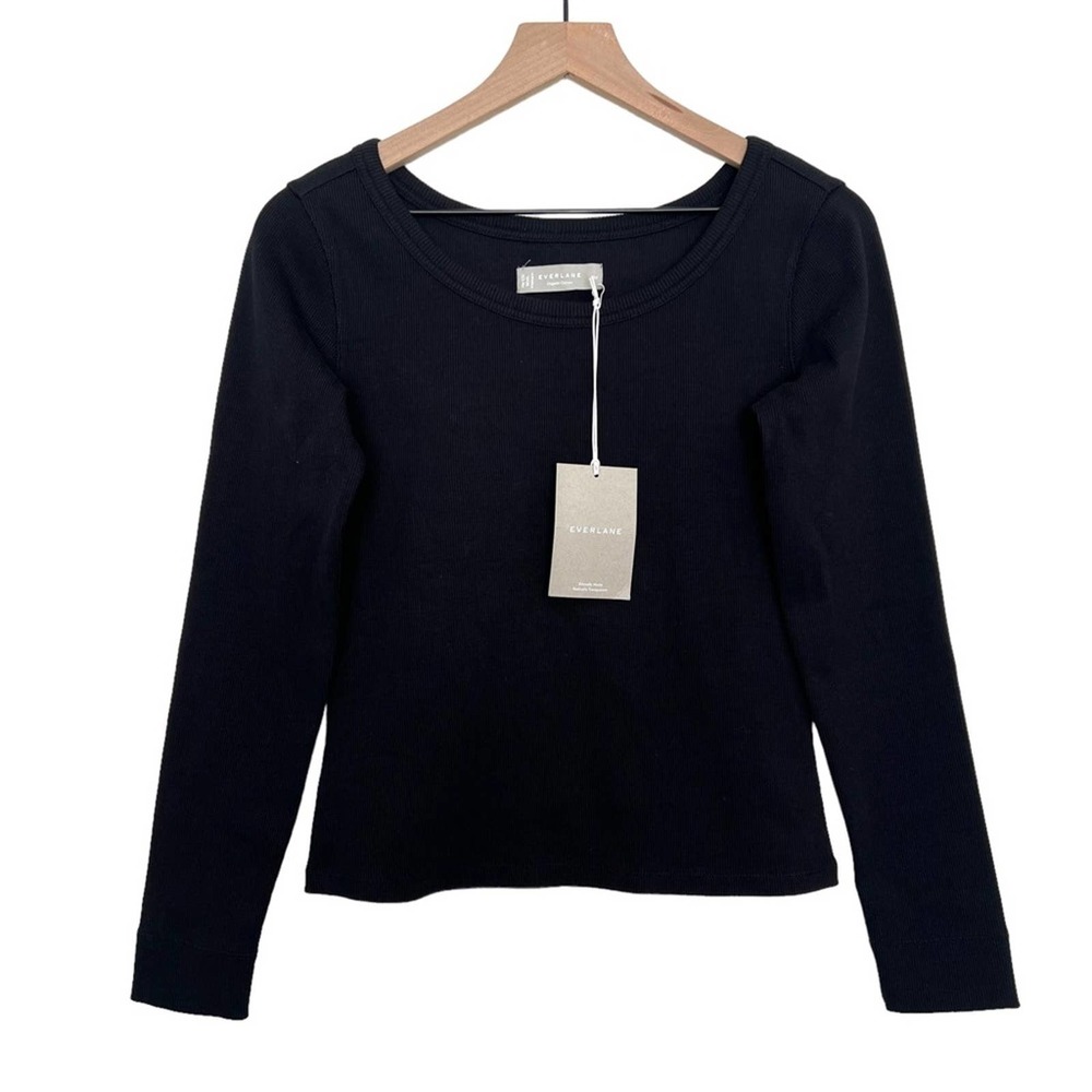 Everlane Black Long Sleeve Top